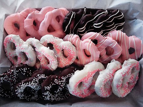 Pretzels con chocolate